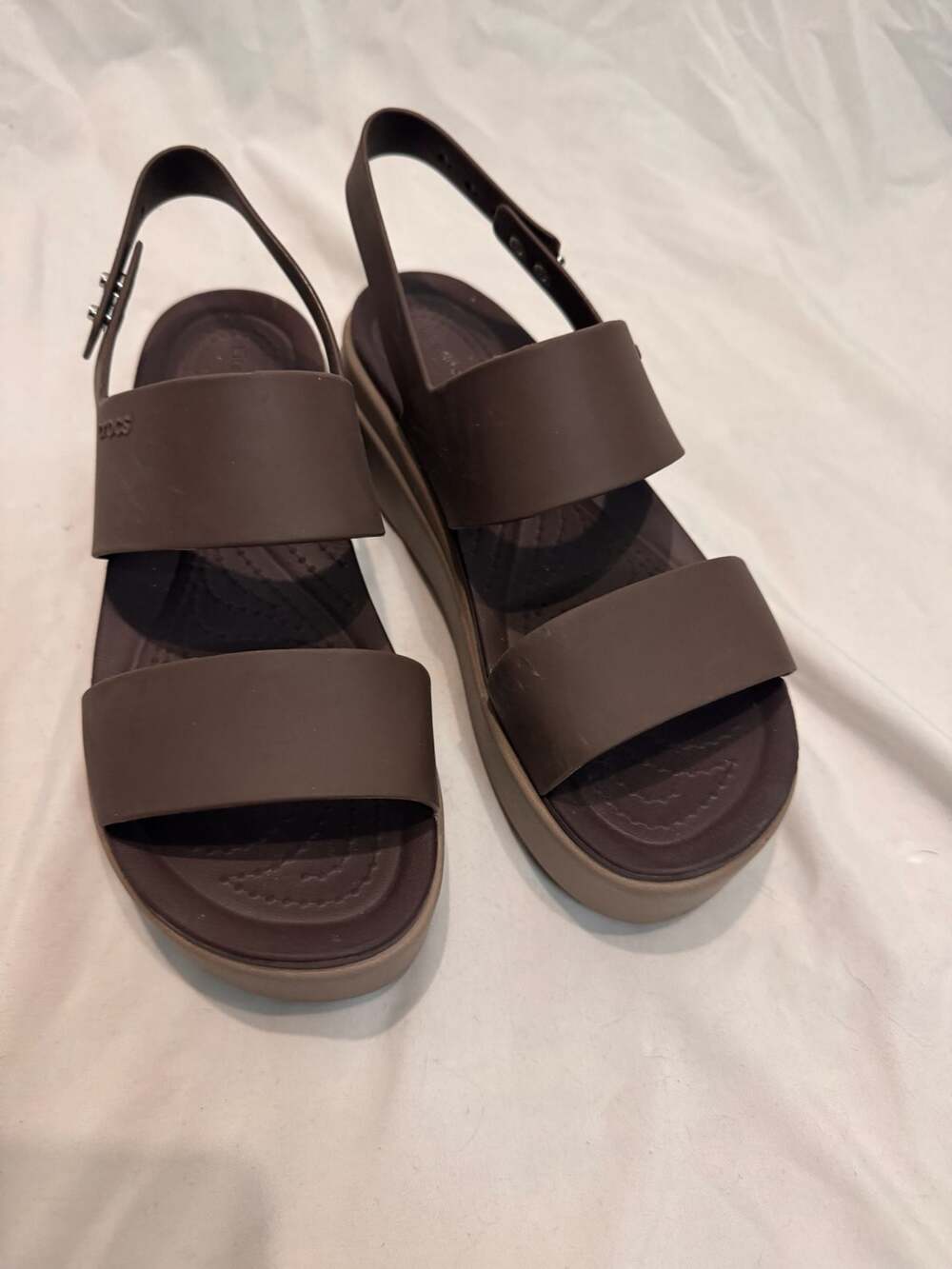 Crocs - - Crocs Women's Brooklyn Low Wedge Sandals,